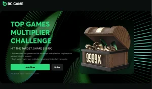 BC.GAME Top Games Multiplier Challenge