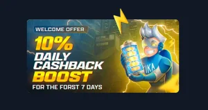Kikabet 10% Daily Cashback