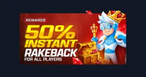 Kikabet 50% Instant Rakeback