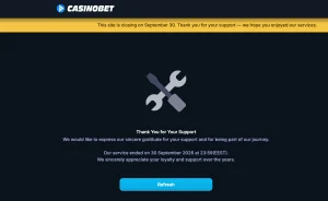 Livecasino.io and Casinobet Close Operations