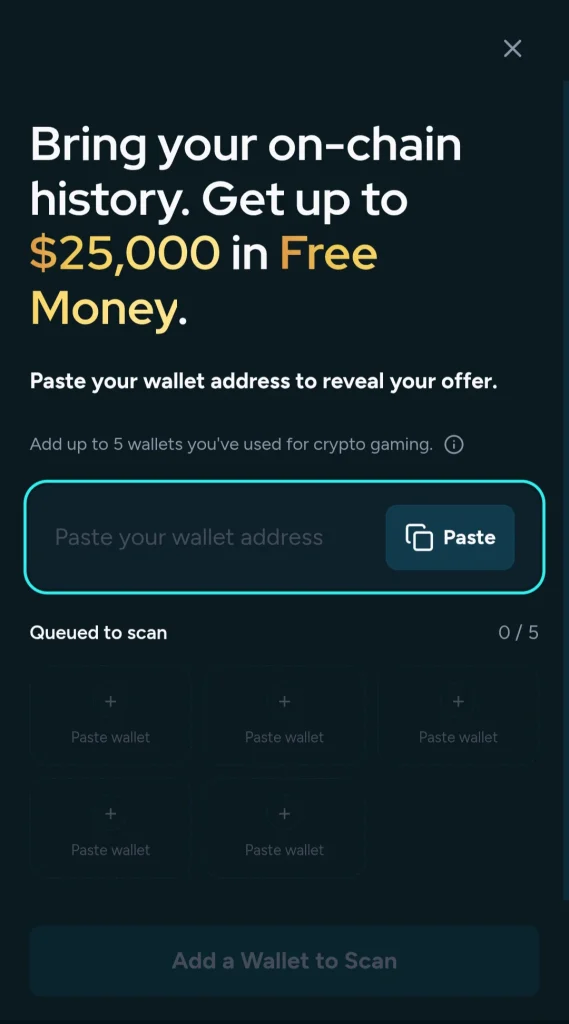 scan Housebets wallet